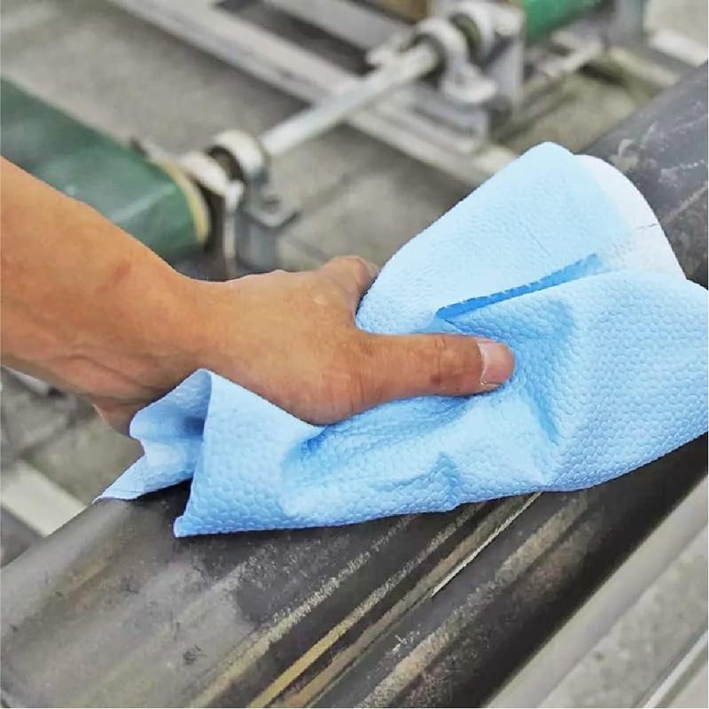 LAUCO Prep Wipe Lint-Free Towels – Heavy Duty Cloths for Household & Industrial Use, Disposable Rags, Nonwoven Wipes, 300-Pack, 9" x 17" (Blue) - Image 5